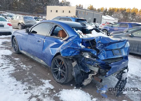 2022 BMW M240 I xDrive z USA, uszkodzony, nr VIN 3MW53CM08N8C35796